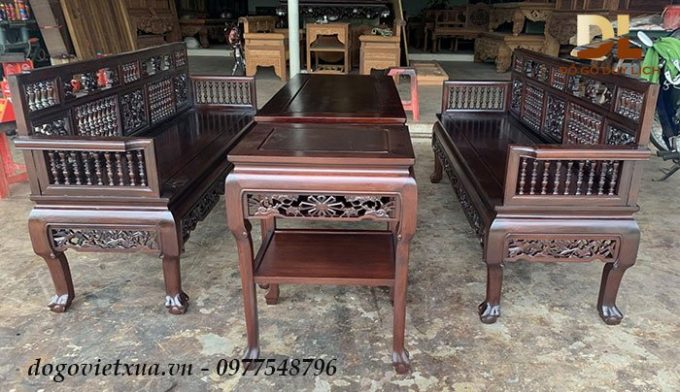 trường kỷ con tiện gỗ đẹp