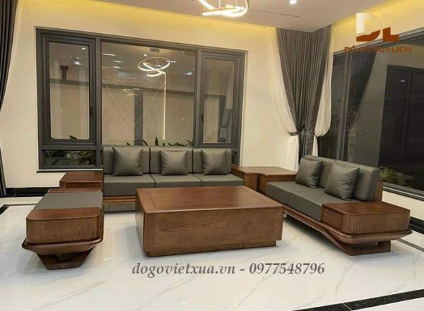 mẫu sofa gỗ đẹp chuẩn hiện đại