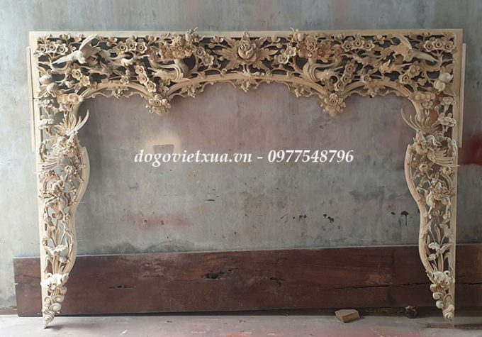 cửa võng gỗ dổi đục đẹp